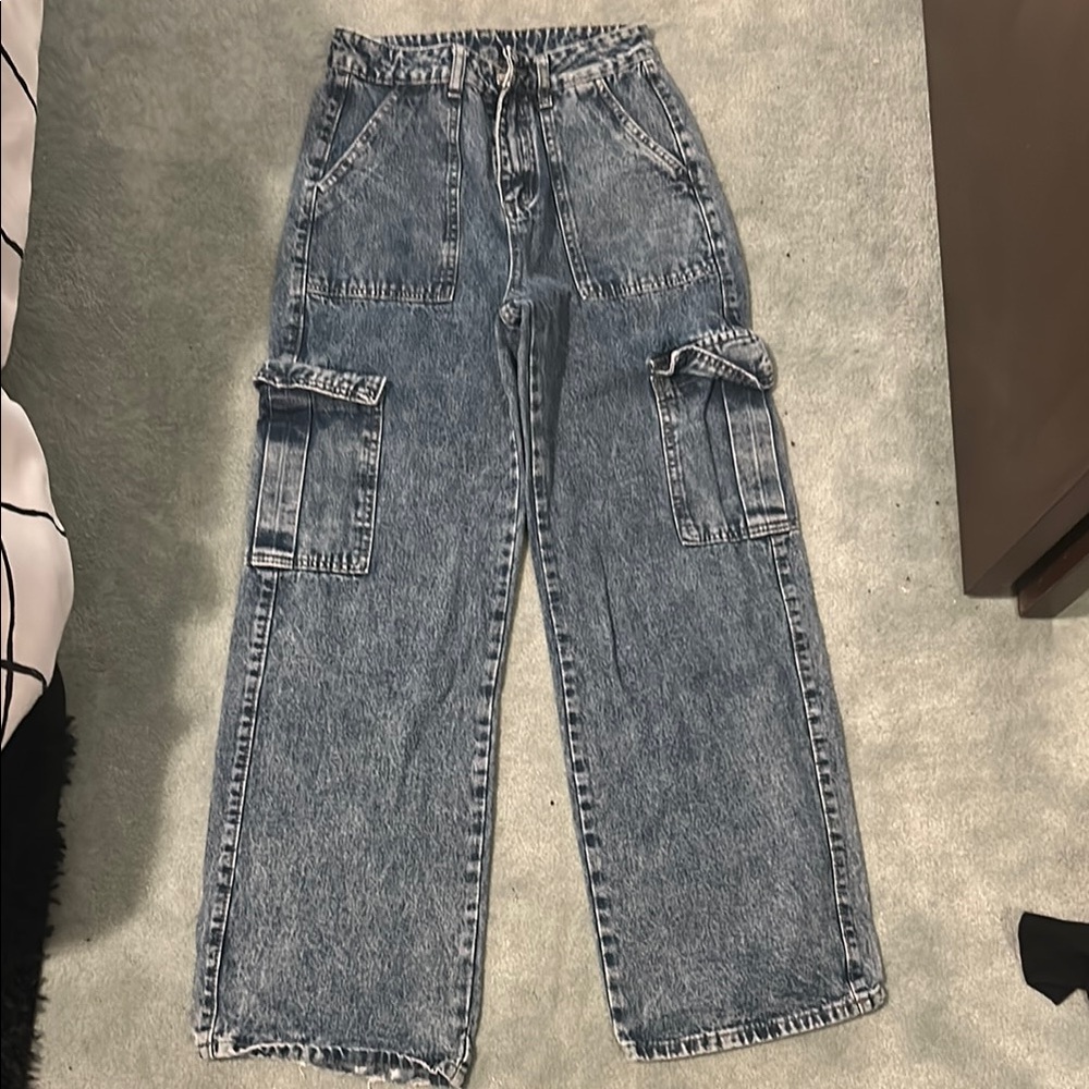 Blue Cargo Jeans